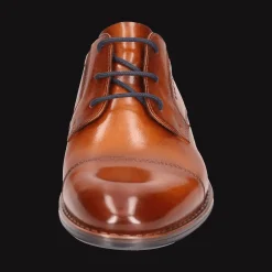 Leder Business Schnürer cognac