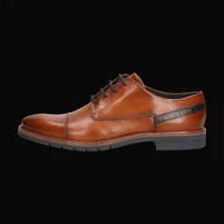 Leder Business Schnürer cognac