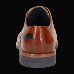 Leder Business Schnürer cognac