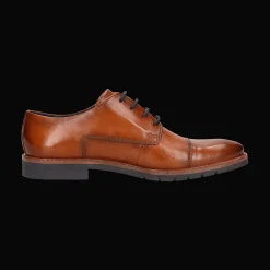 Leder Business Schnürer cognac