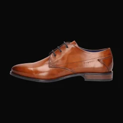Leder Business Schnürer cognac