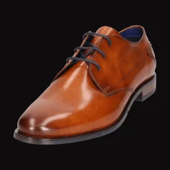 Leder Business Schnürer cognac