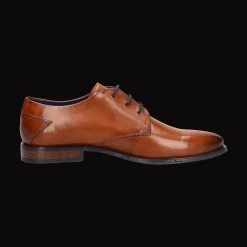 Leder Business Schnürer cognac