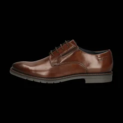 Leder Business Schnürer cognac