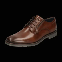 Leder Business Schnürer cognac