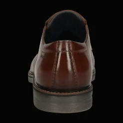 Leder Business Schnürer cognac