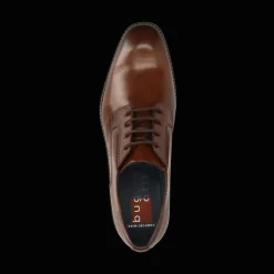 Leder Business Schnürer cognac