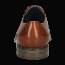 Leder Business Schnürer cognac