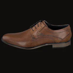 Leder Business Schnürer cognac