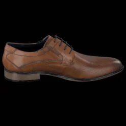Leder Business Schnürer cognac
