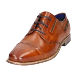 Leder Business Schnürer cognac