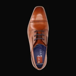 Leder Business Schnürer cognac