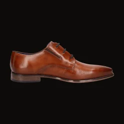 Leder Business Schnürer cognac