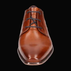 Leder Business Schnürer cognac