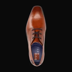 Leder Business Schnürer cognac