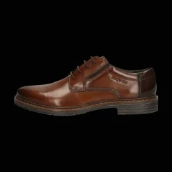 Leder Business Schnürer cognac