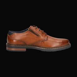 Leder Business Schnürer cognac