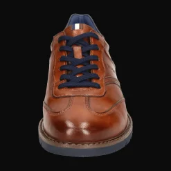 Leder Business Schnürer cognac