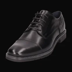Leder Business Schnürer schwarz