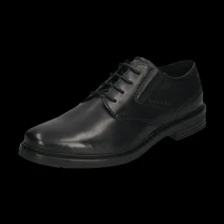 Leder Business Schnürer schwarz