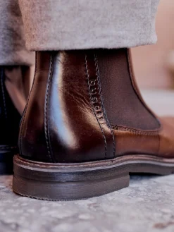 Leder Chelsea cognac