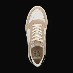 Leder Schnürer beige