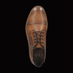 Leder Schnürer cognac