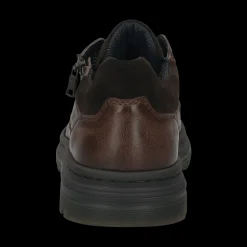 Leder Schnürer dunkelbraun