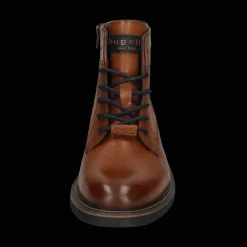 Leder Schnürstiefel cognac