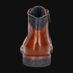 Leder Schnürstiefel cognac