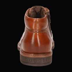 Leder Schnürstiefel cognac