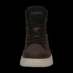 Leder Schnürstiefel dunkelbraun