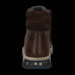 Leder Schnürstiefel dunkelbraun