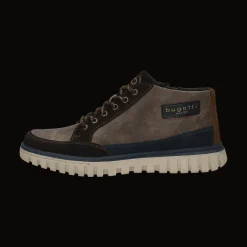 Leder Schnürstiefel dunkelbraun
