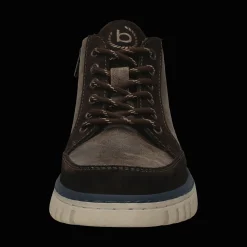 Leder Schnürstiefel dunkelbraun