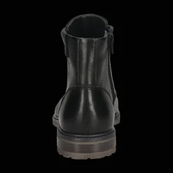 Leder Schnürstiefel schwarz