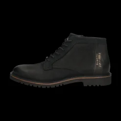 Leder Schnürstiefel schwarz