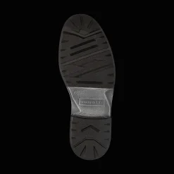 Leder Schnürstiefel schwarz