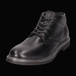 Leder Schnürstiefel schwarz