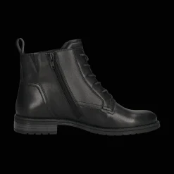 Leder Schnürstiefel schwarz