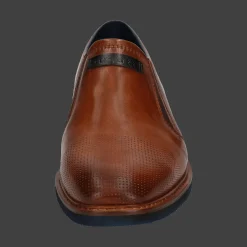 Leder Slip on cognac