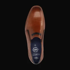 Leder Slip on cognac