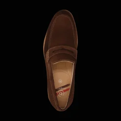 Leder Slip on dunkelbraun