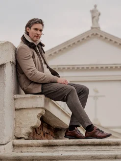 Leder Sneaker braun
