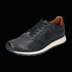 Leder Sneaker dunkelblau