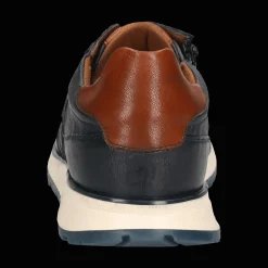 Leder Sneaker dunkelblau