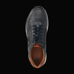 Leder Sneaker dunkelblau