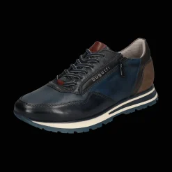 Leder Sneaker dunkelblau