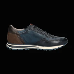 Leder Sneaker dunkelblau