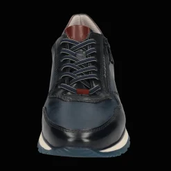 Leder Sneaker dunkelblau